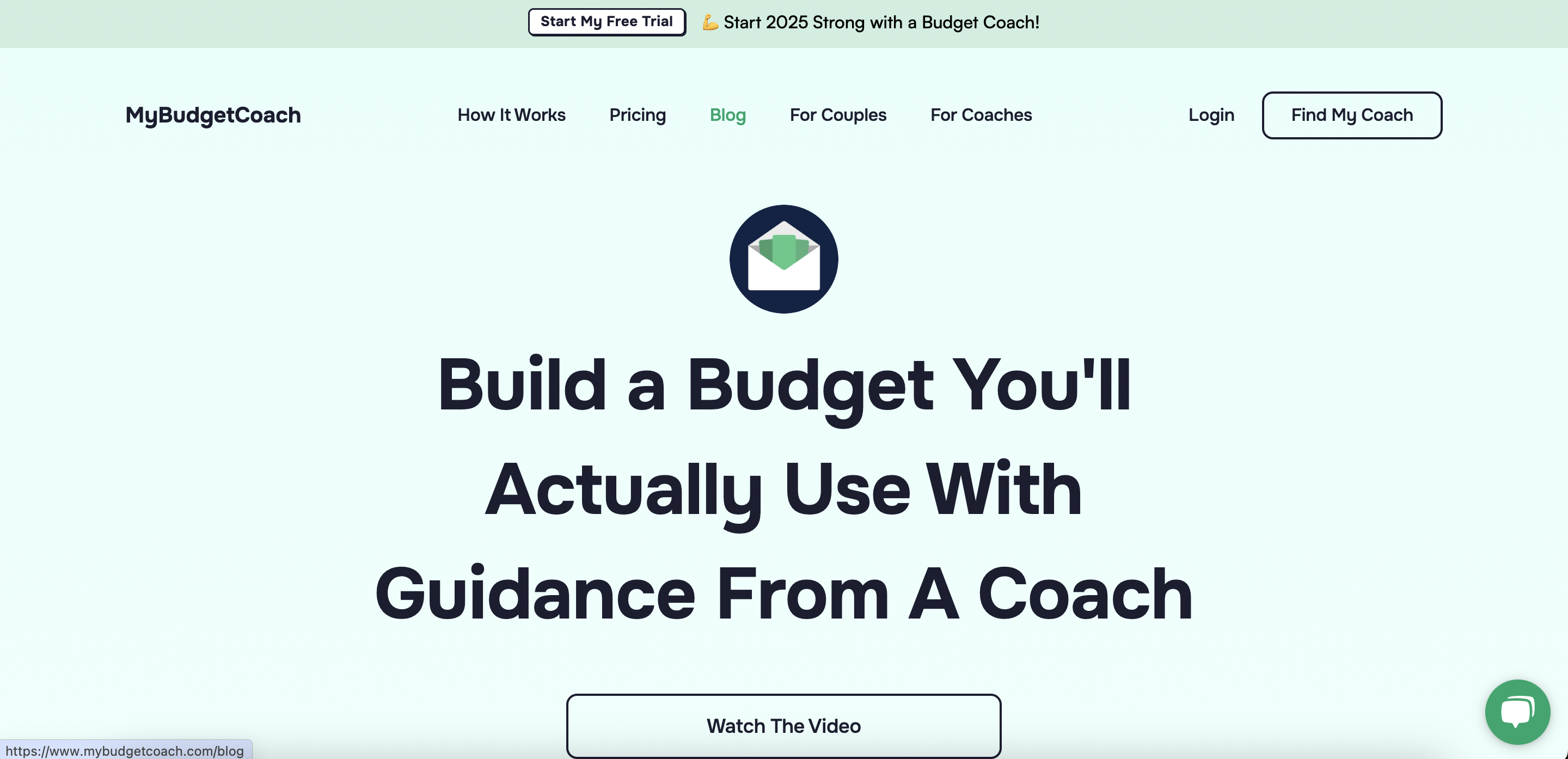 Screenshot of MyBudgetCoach